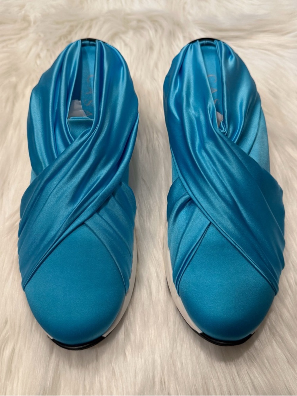 Casadei Satin Stretch Semplice Marettimo Slip-On Sneakers Size EU 40 (US 9) - Picture 2 of 10